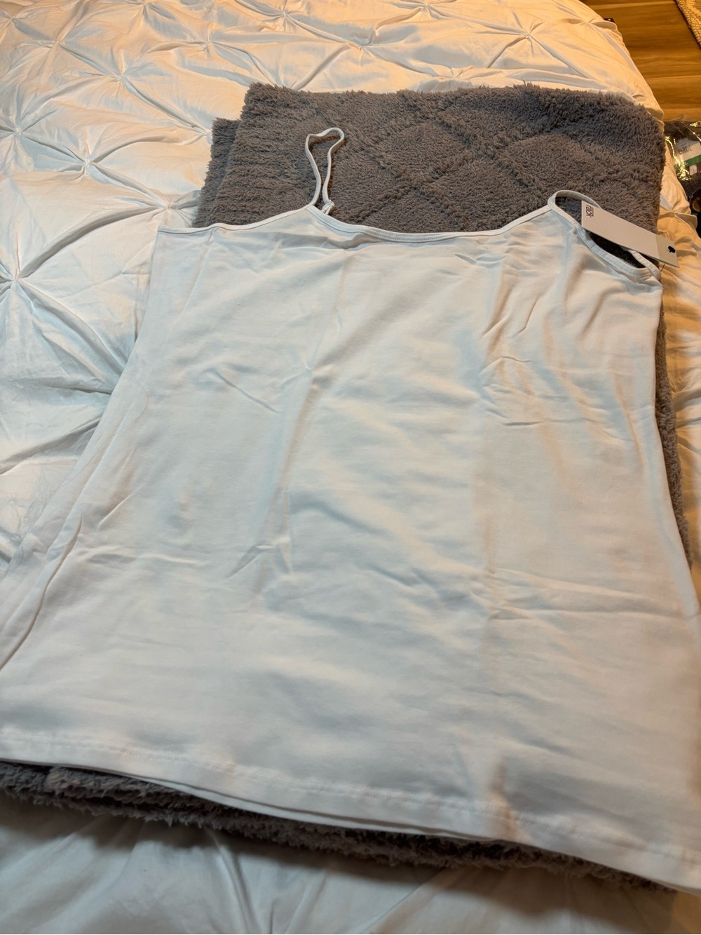 Nordstrom White Spaghetti Strap Camisole